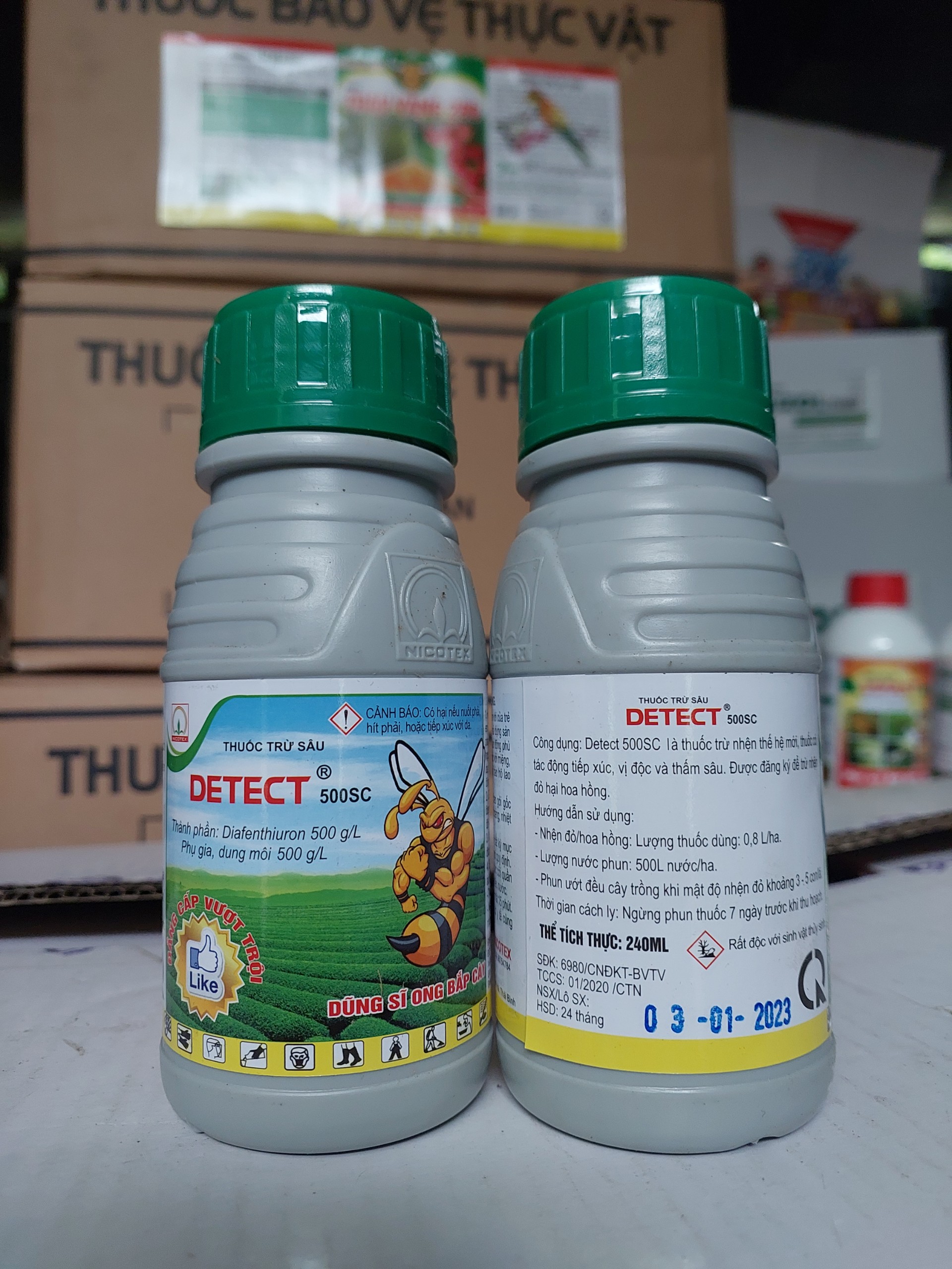 Thuốc trừ sâu , nhện detect 500sc 240ml