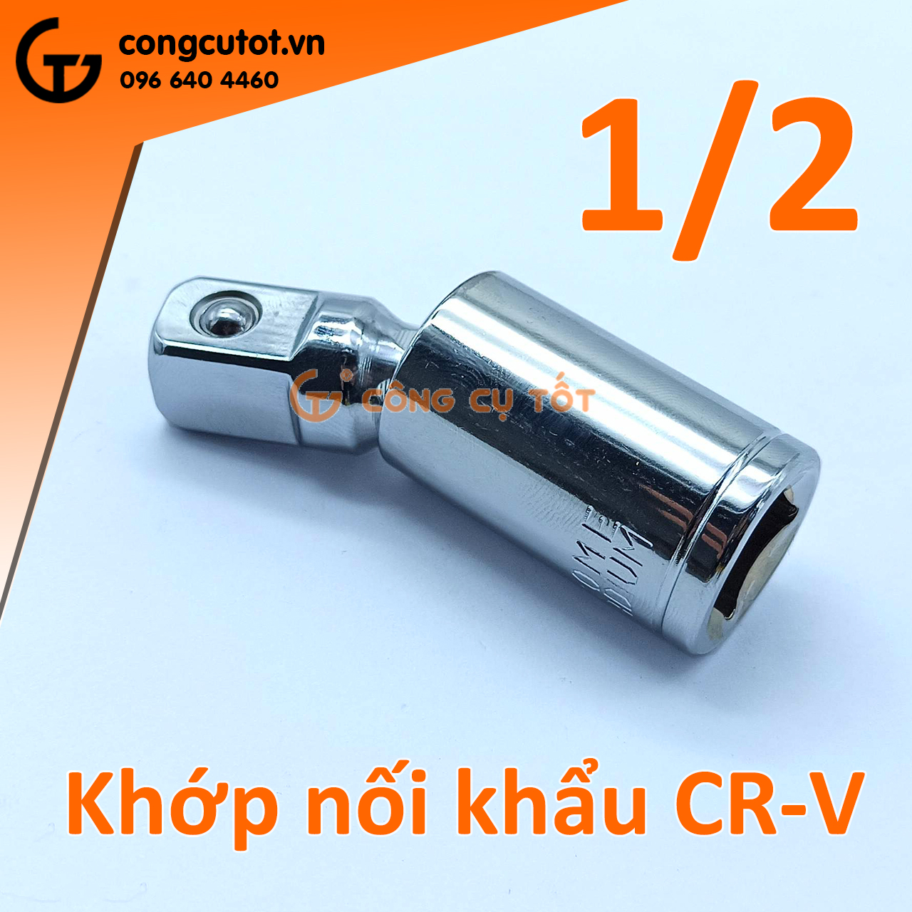 Đầu nối khẩu lắc léo 1/2 inch thép CrV dài 70mm