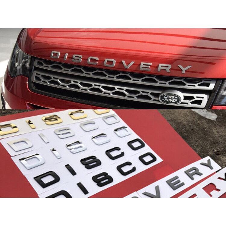 Bộ tem chữ nổi 3D DISCOVERY trang trí xe hơi ô tô MÀU NHÔM XƯỚC