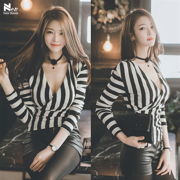 Áo Kiểu Cổ V Gợi Cảm - New Thoi Trang