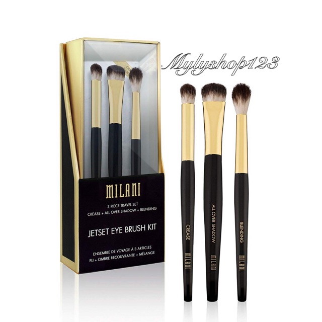 Bộ cọ du lịch Milani Jetset Eye Brush Kit 3 món hàng