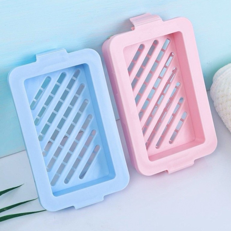 HỘP TẠO BỌT XÀ PHÒNG COMBO 2 CÁI - KHAY XÀ PHÒNG CHỐNG NHÃO, HỘP ĐỰNG XÀ PHÒNG CÓ NẮP THOÁT NƯỚC