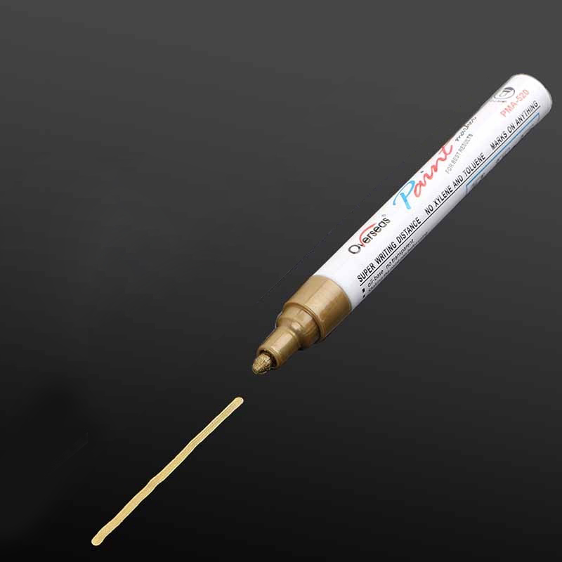 Bút vẽ lốp xe bút viết lốp tô thông số trên lốp xe vỏ xe-MÀU VÀNG GOLD- giá cho 1 cái