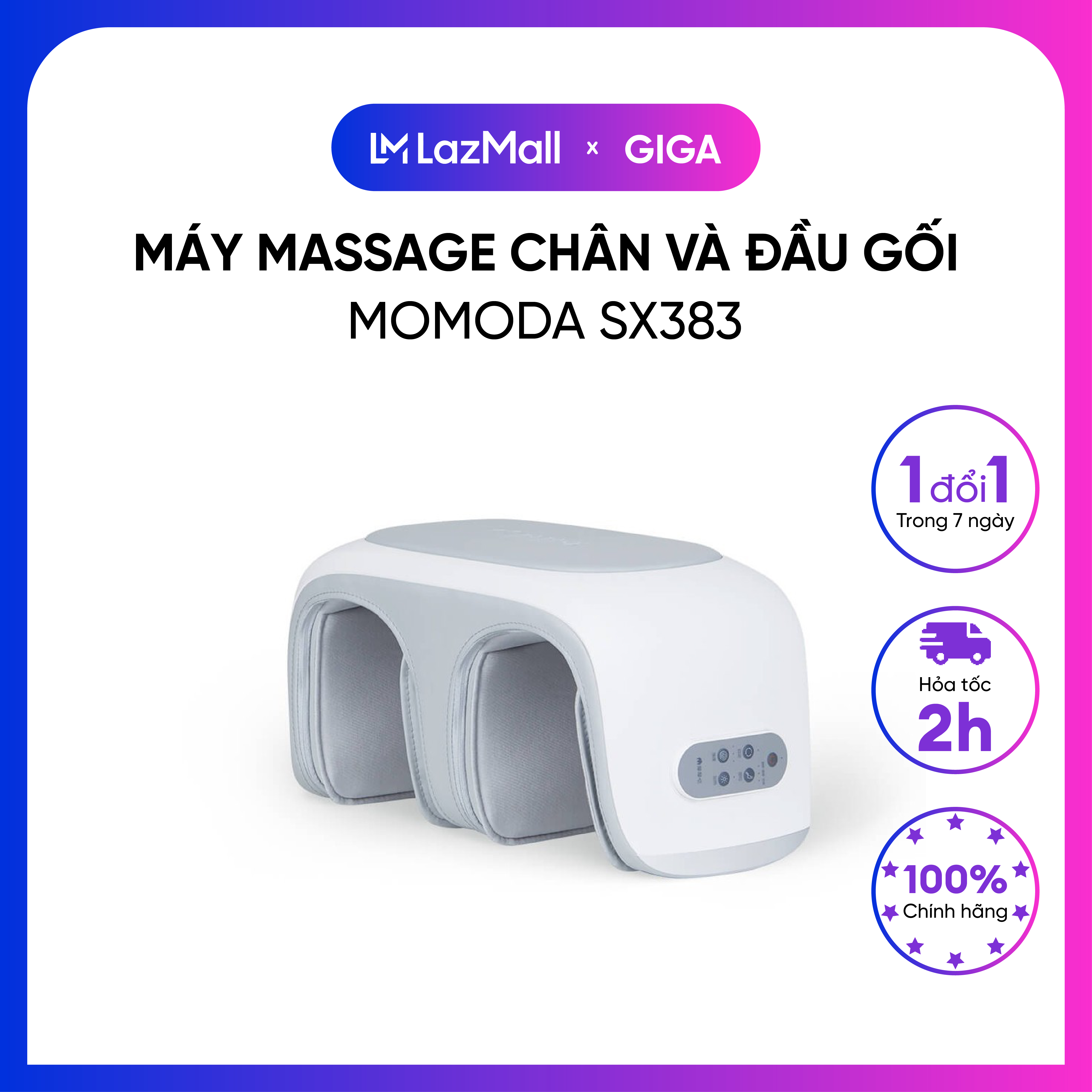 Máy massage chân, đầu gối Momoda SX383
