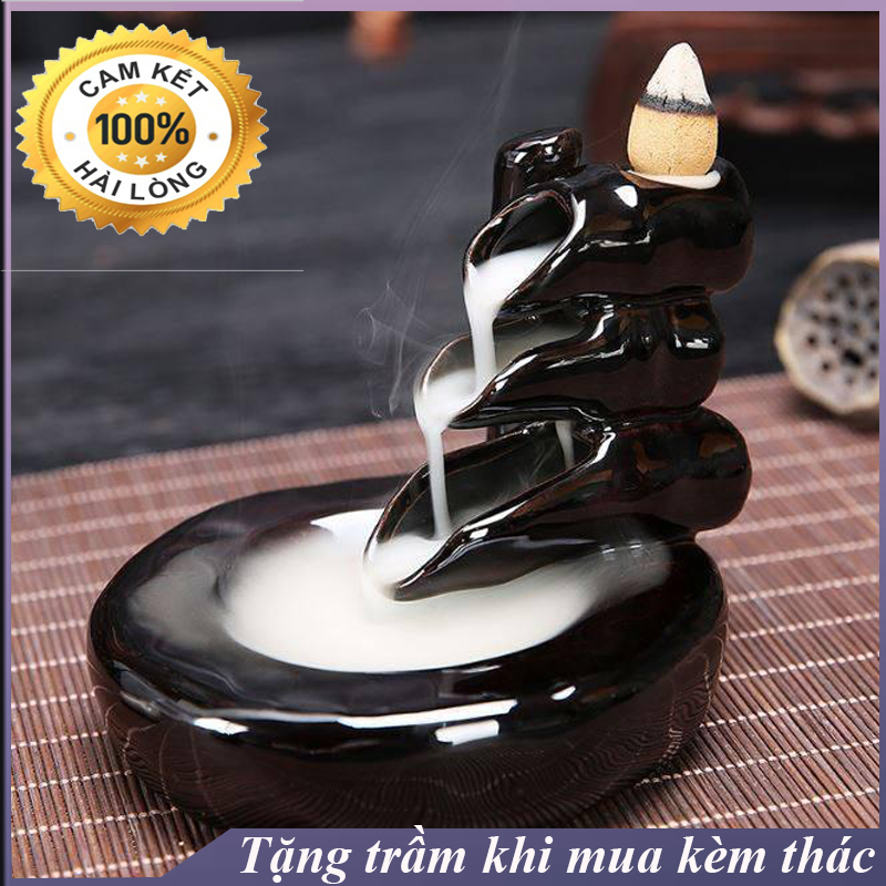 [HCM]Thác khói trầm hương BỘ THÁC TRÚC tặng 10 nụ trầm thơm