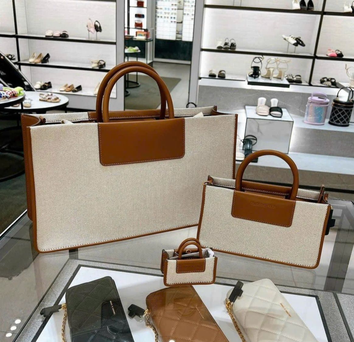 Túi c n k tote itzy phiên bản 2 size cao cấp sang trọng túi vải hãng đặc biệt ảnh thật y hình