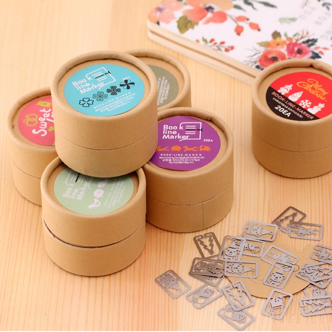 [HCM]Hộp 20 đánh dấu sách BookMark Kim Loại ( Được Chọn Mẫu)