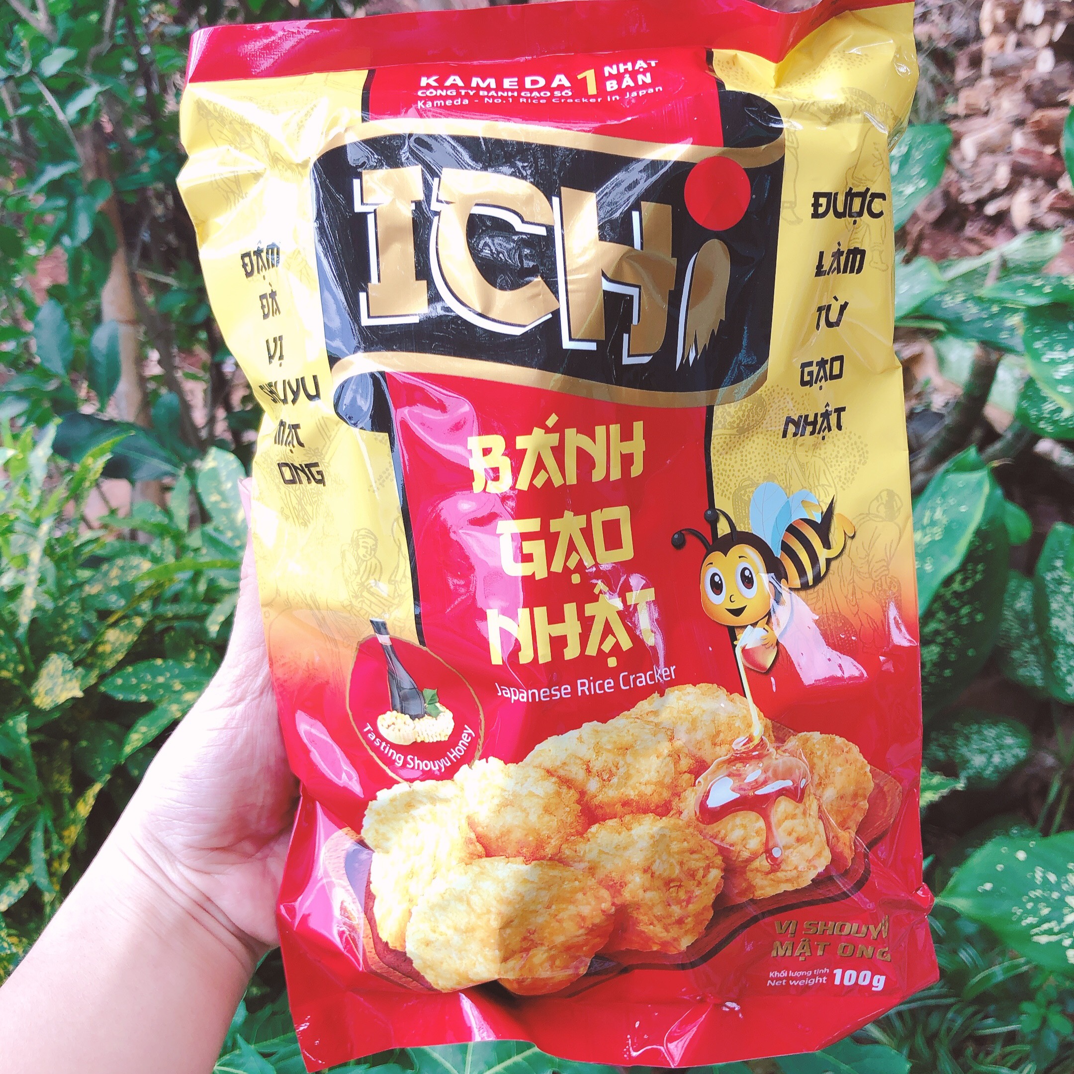 COMBO 3 GÓI BÁNH GẠO ICHI NHẬT 100G/GÓI. DATE 04.2022