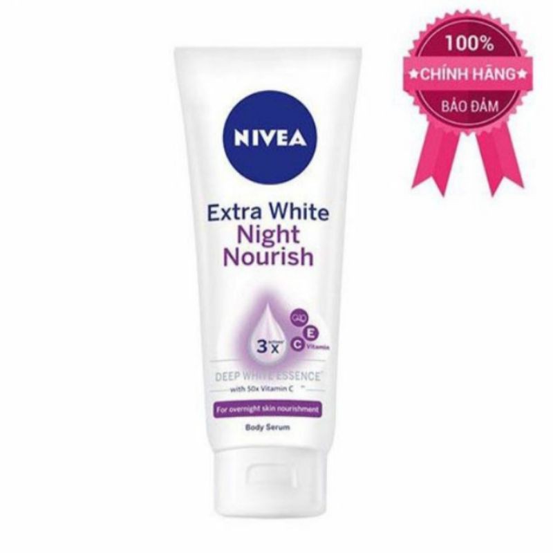 Serum dưỡng thể nivea trắng da ban đêm 200ml