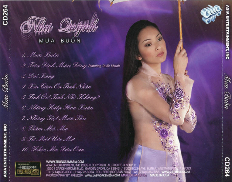 [MDX] Đĩa Nhạc CD  - Mưa Buồn - Như Quỳnh - CD Nhạc vàng chất lượng cao