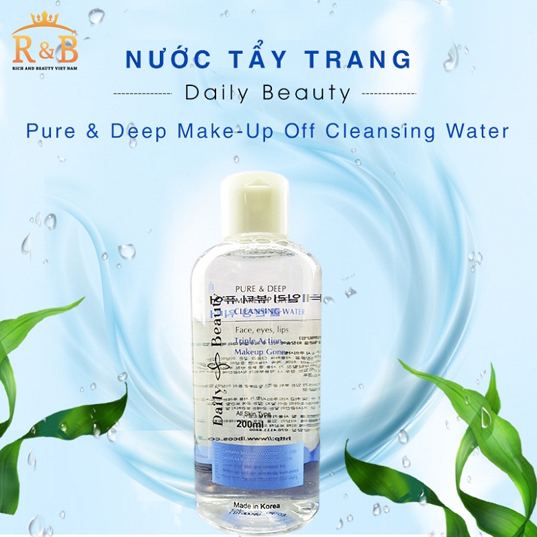 Nước Tẩy không cồn Daily Beauty RB Hàn Quốc