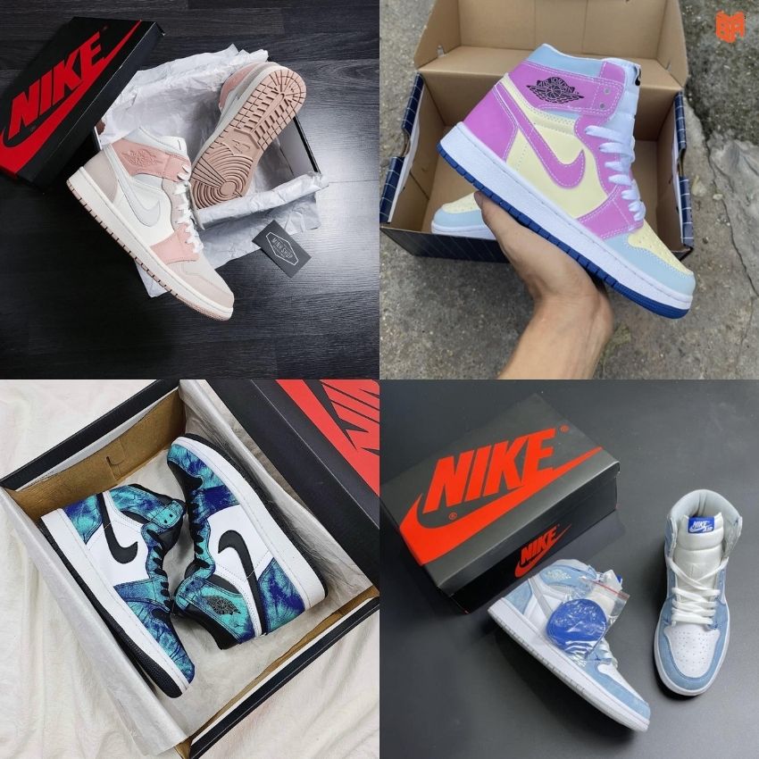 TỔNG HỢP mẫu JOR.DAN 1, JOR.DAN cổ cao siêu hot nhất thị trường JO.RDAN 1 đổi màu, JOR.DAN 1 hyper ROYAL , JOR.DAN 1 tie dye , JORDAN milan cao cổ thích hợp đi học đi chơi làm giày nhóm...