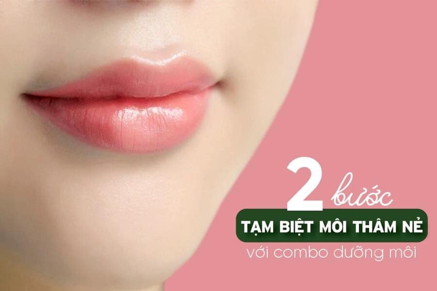 Siêu dưỡng môi collagen k màu làm hồng môi ngăn môi khô nứt nẻ dưỡng mềm môi