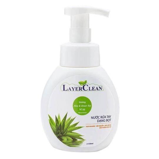 Nước rửa tay dạng bọt hữu cơ layer clean