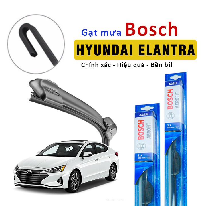 Gạt mưa cho xe hyundai elantra thương hiệu bosch - gạt mưa ô tô silicon ht215