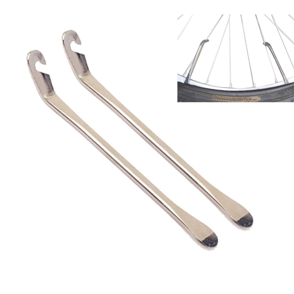 Bộ 2 Thanh Nạy Lốp Bánh Xe Đạp Móc Lốp Giúp Vá Xe Đạp Chuyên Dụng KAVISOTA