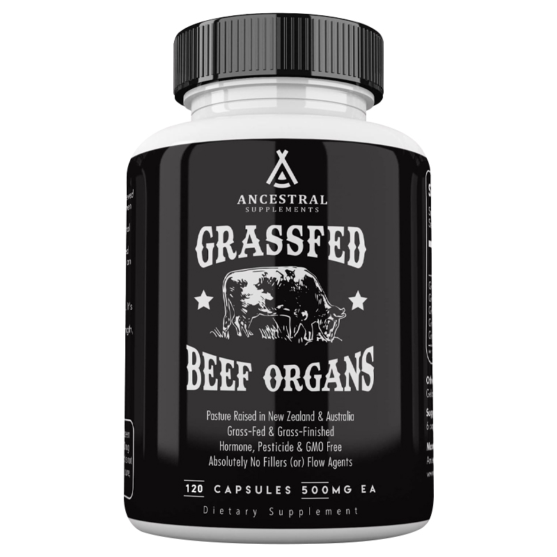 Grass-fed Beef Liver Capsules Heart, Kidney, Pancreas, Spleen
