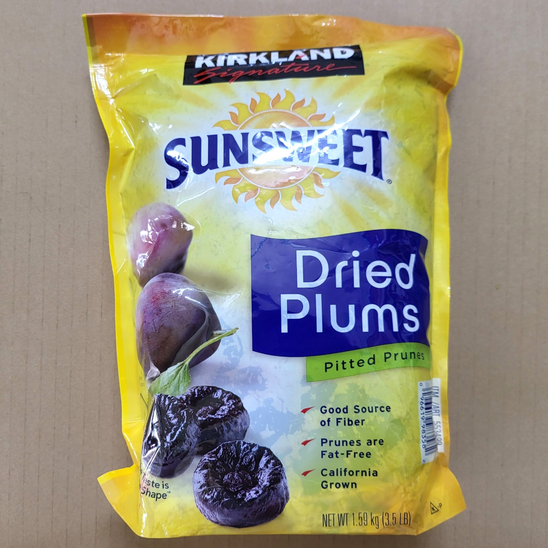 Túi 1.59 Kg QUẢ MẬN SẤY KIRKLAND USA SUNSWEET Dried Plums Pitted Prunes