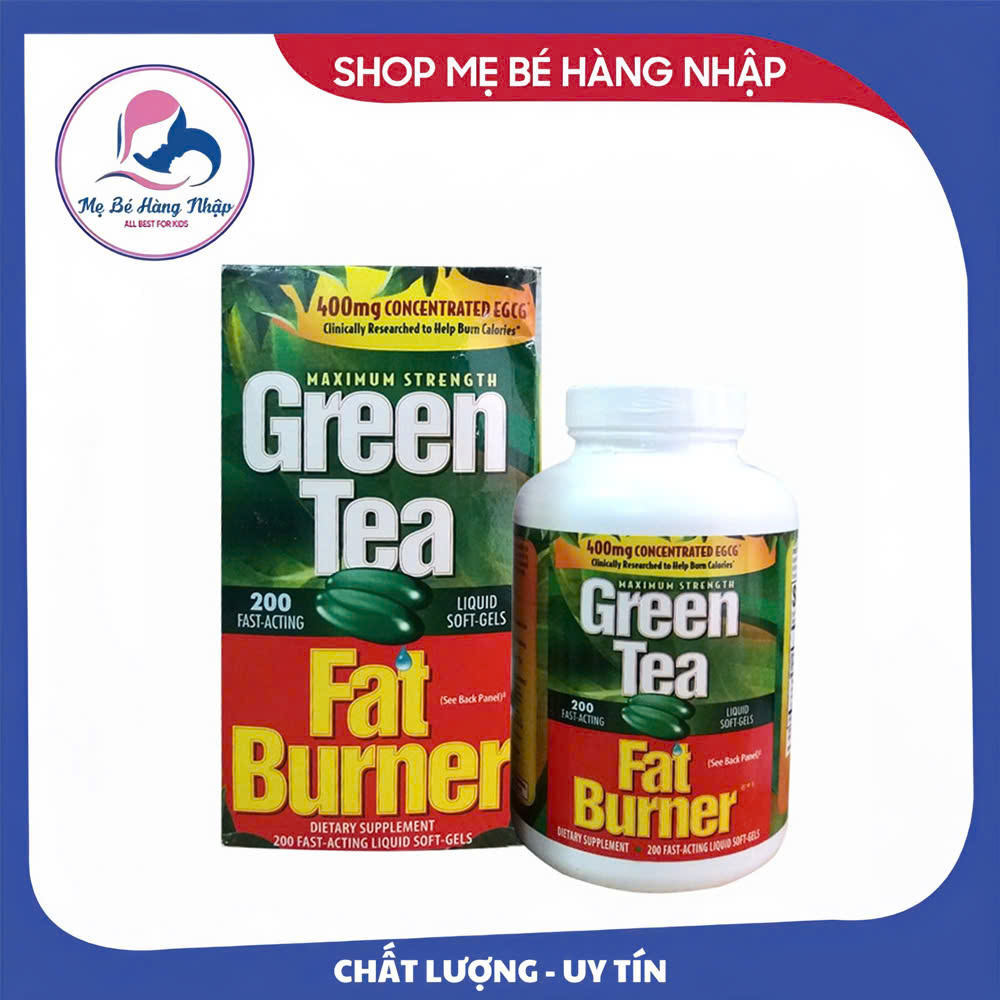 Viên uống giảm cân trà xanh Green Tea Fat Burner 200 viên Mỹ
