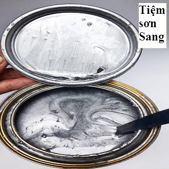 1 lạng (100gr) sơn chịu nhiệt màu bạc dùng sơn pô xe máy, các vật dụng chịu nhiệt