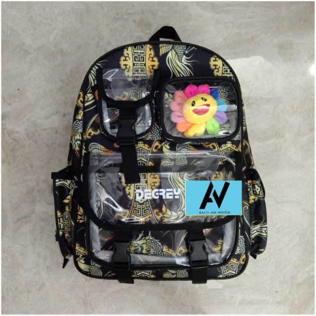 [ẢNH THẬT] Balo Local Brand DEGREY rồng phụng thời trang đi học, đi chơi (chuẩn cao cấp) (Full tag và giấy thơm)