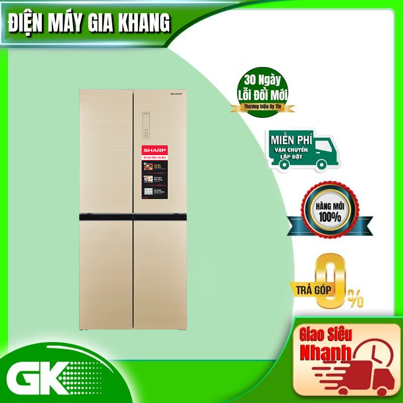 Tủ lạnh sharp inverter 404 lít sj-fx420vg-ch mới 2022 - giao toàn quốc - freeship hcm