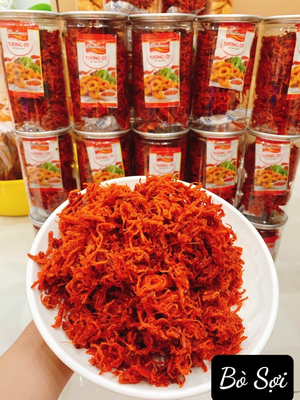 Khô bò xé sợi - khô heo giả bò hũ 300gram - thơm ngon đậm vị