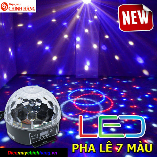 ( LOẠI 1 ) Den Trai Chau 7 Mau.Đèn Cầu Sân Khấu Led Usb 7 Màu Cao Cấp Tia Sáng Chuẩn (Giảm Giá-50%) Ánh Sáng Huyền Ảo Cực Ngầu Cho Sân Khấu.Quán Hát,Quán Cafe.Bh 1 Năm 1 Đổi 1. Ms387