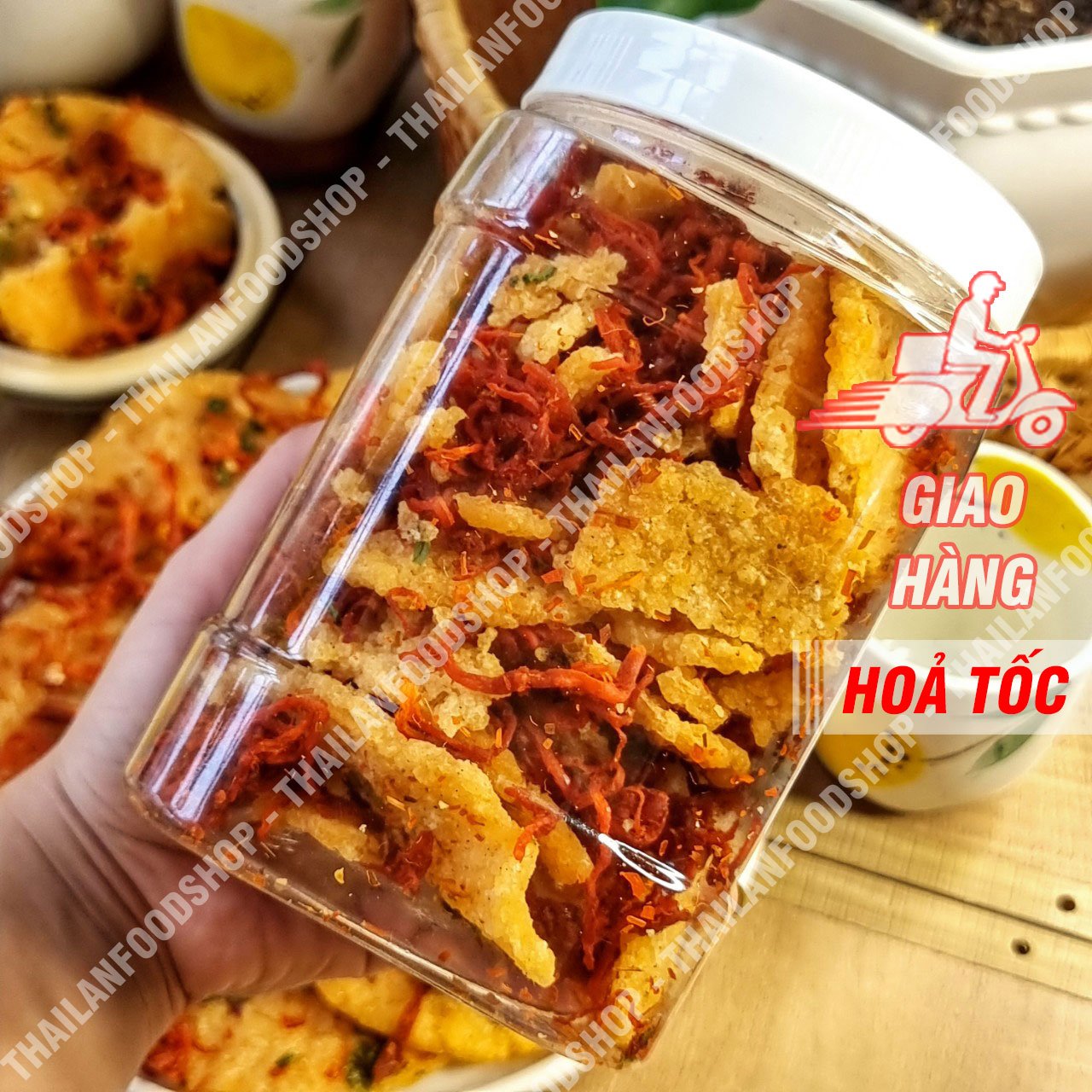 Cơm cháy xốc khô bò - hộp 500gr