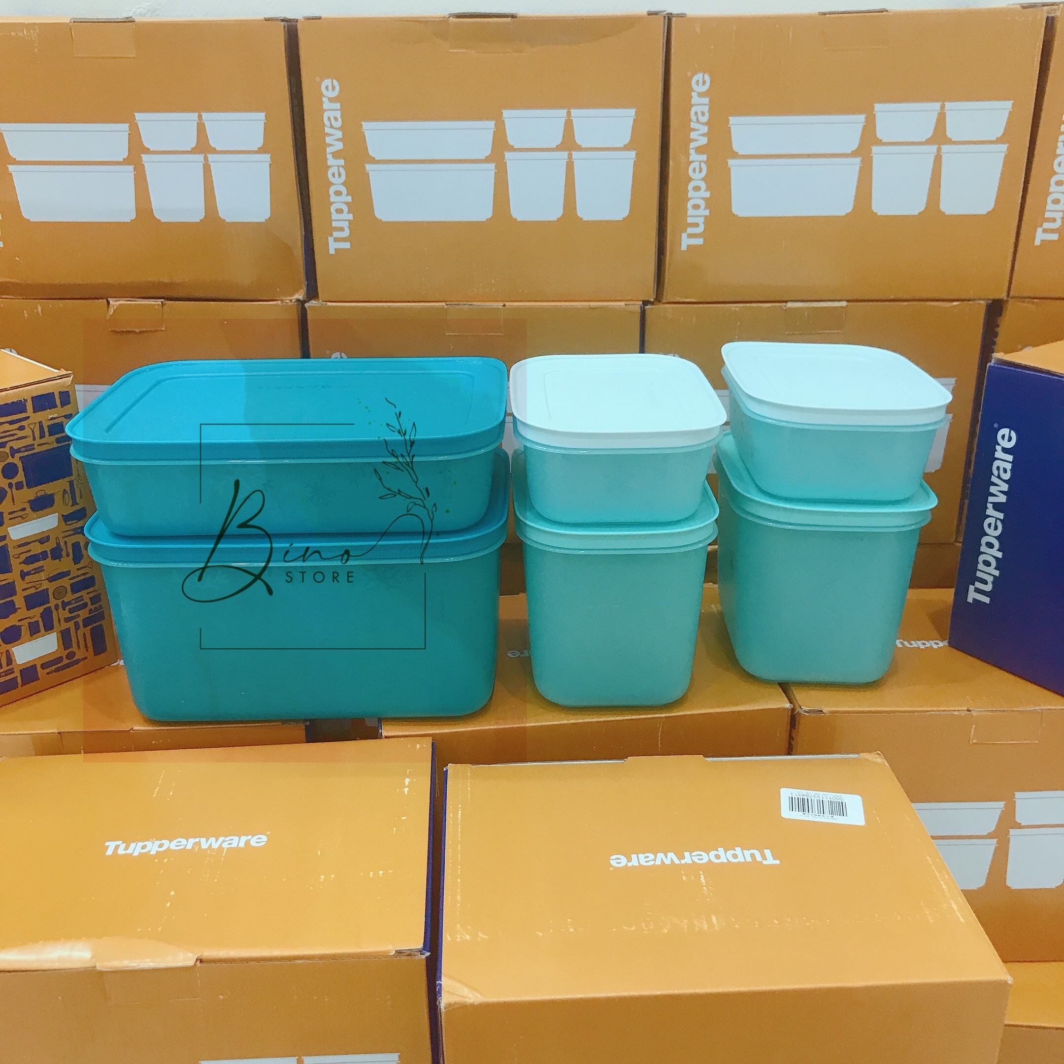[HÀNG CÓ SẴN] Set Hộp Đông Dẻo Gen II Tupperware 6 Món Cao Cấp - Bộ 6 Món Hộp Chứa Thực Phẩm Trữ Ngăn Đông Ngăn Mát Tủ Lạnh Full Box Chính Hãng