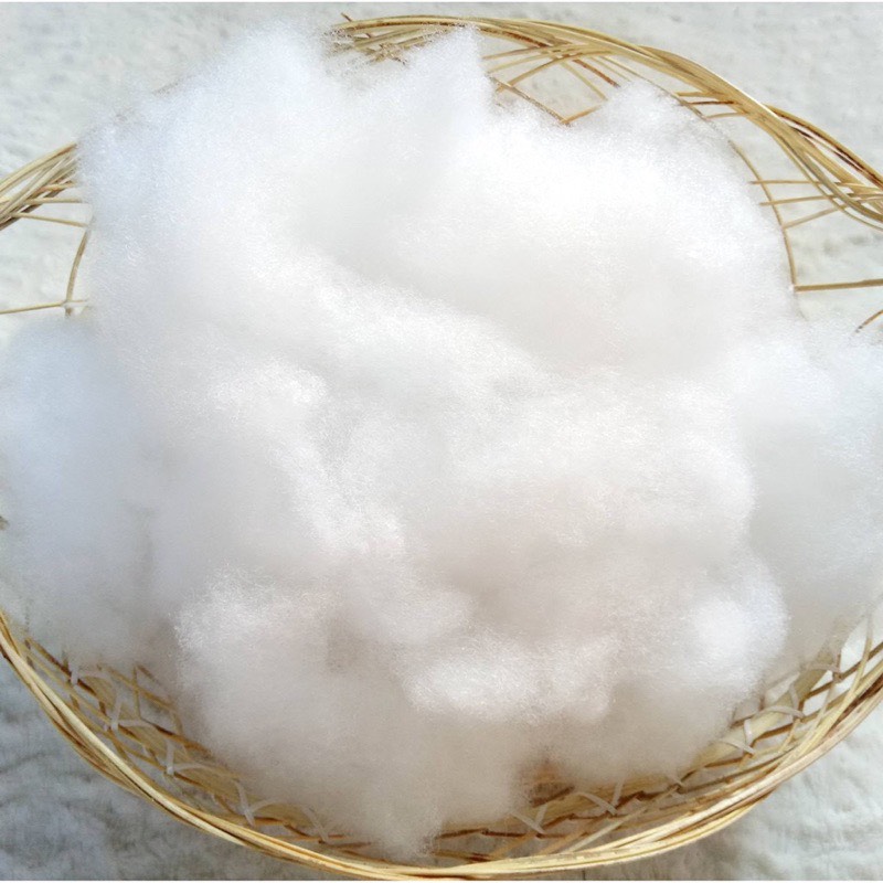 Bông gòn công nghiệp 7D dùng làm gấu bông , chăn ga gối nệm , trang trí làm đồ handmade