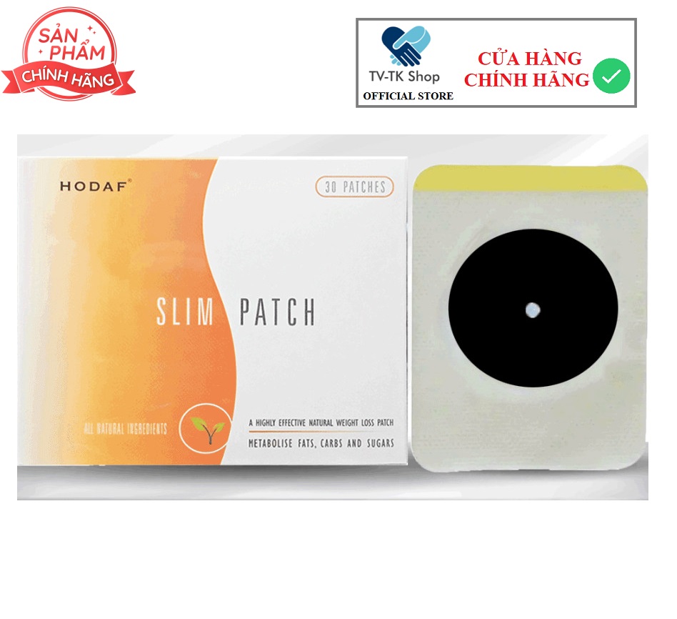 Hộp 30 miếng dán giảm cân rốn slim patch giảm béo tiêu mỡ giảm cân nhanh - mẫu mới
