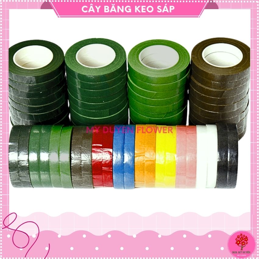 Cây keo sáp, lốc băng keo sáp, băng dính sáp dài 28m , sáp quấn cành, làm gốc bonsai, quấn hoa tươi