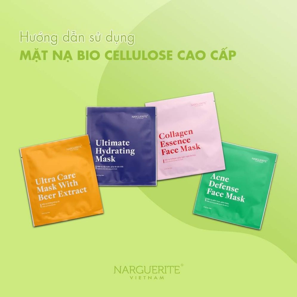 Mặt Nạ Dừa Sinh Học Bio Cellulose Narguerite Giao Màu Ngẫu Nhiên