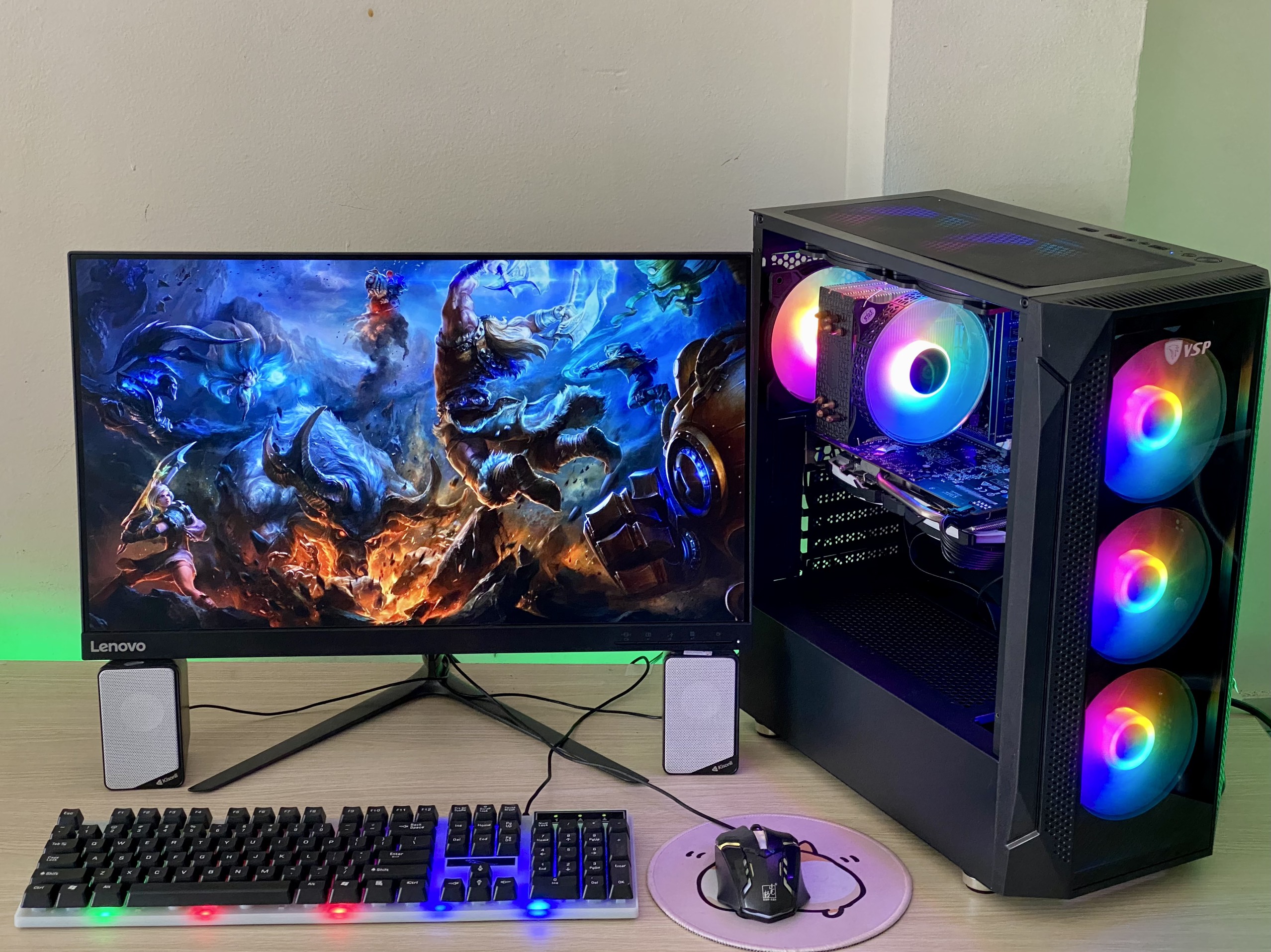 Full bộ pc gaming core I7 ram 16GB, VGA 750ti /1050ti / 570 / 2060 màn 24" IPS chiến all game - Lol, Pubg, GTA V, Valorant...