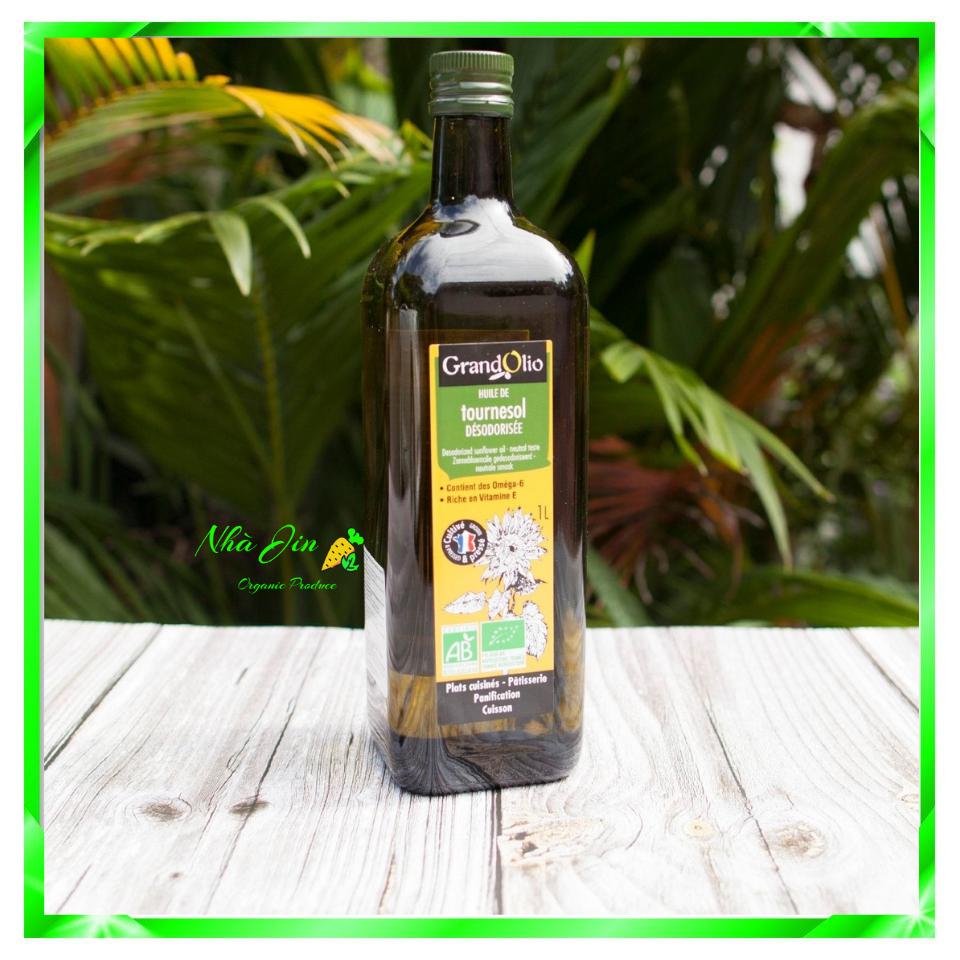 Dầu ăn hướng dương hữu cơ Grand Olio 1L