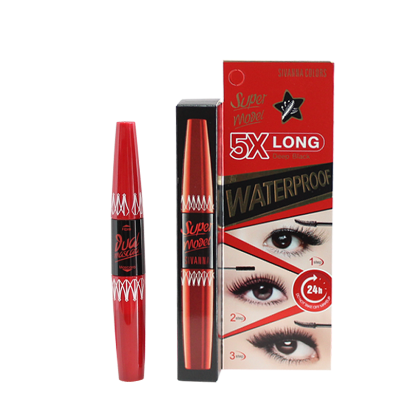 Mascara 2 đầu siêu dày vài dài mi 5x