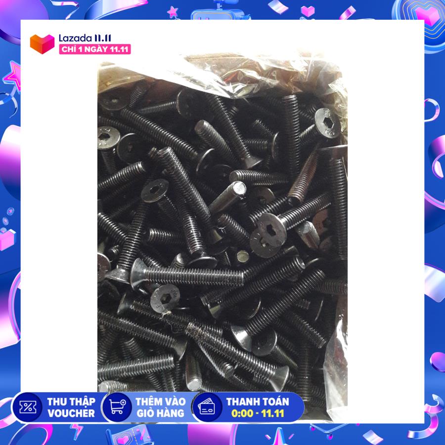 [PHỤ KIỆN THÙNG LOA] ỐC LỤC GIÁC 6LY DÀI 4CM MÀU ĐEN 30 CON