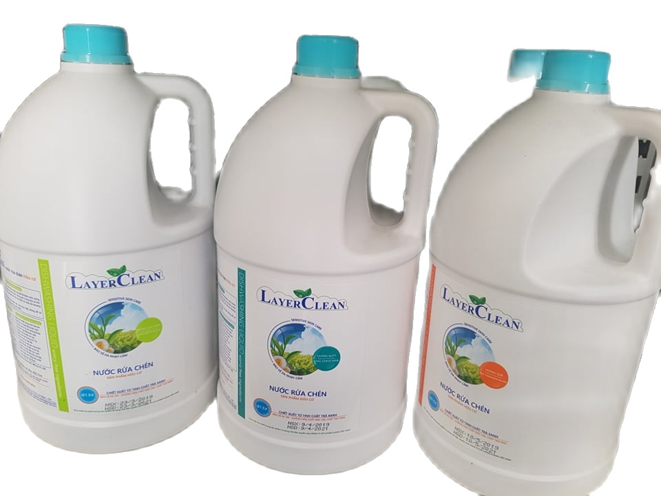 Nước rửa bát hữu cơ hương quế layer clean 5l