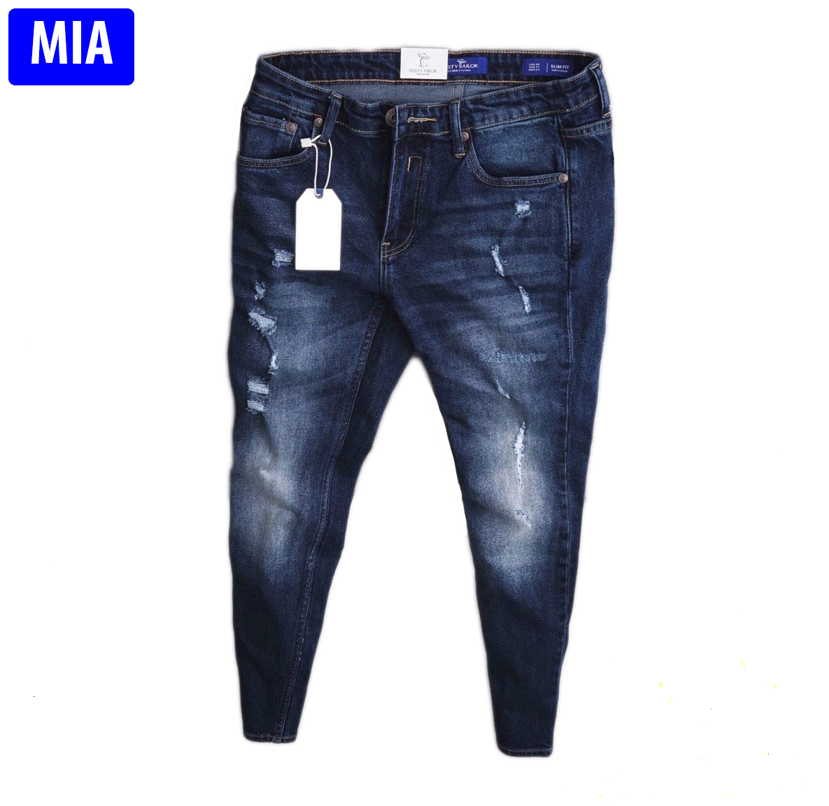 Quần Jean Nam Rách Jean Nam Màu Xanh Quần Rin Nam Quần Jean Ống Suông Quần Jean Nam Ống Rộng Thời Trang Mi-aFashion – Qjnhp00147