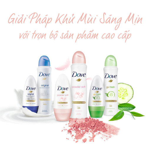 Lăn Khử Mùi Dove Dưỡng Da Sáng Mịn Hương Dịu Nhẹ 40ml