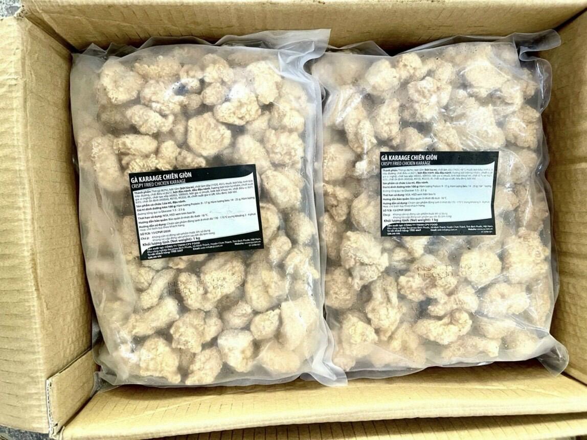 Gà Karaage chiên giòn tem đen bịch 1kg