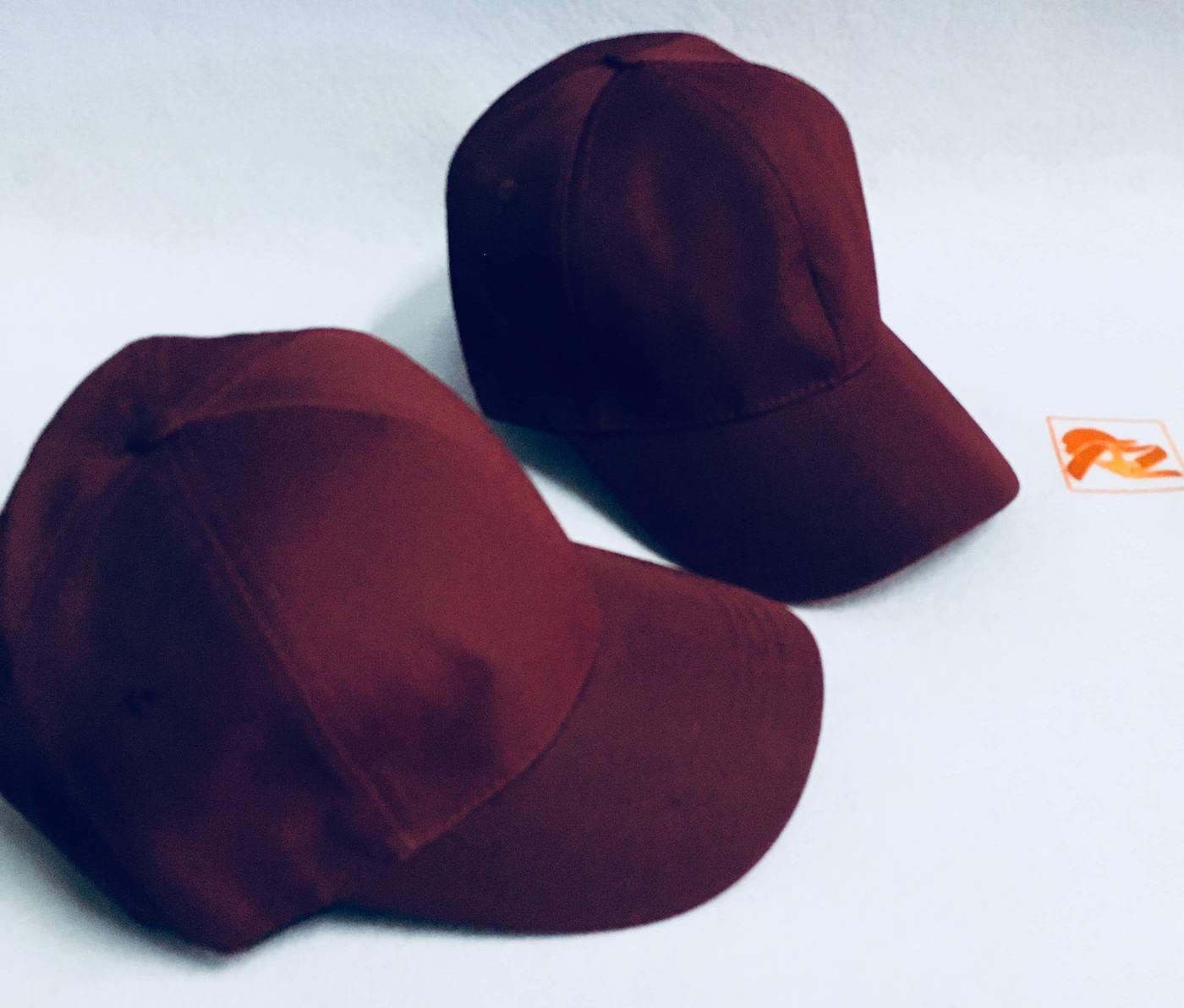 Nón kết trơn màu đỏ đô - Mũ Lưỡi Trai Nam Nữ AZ