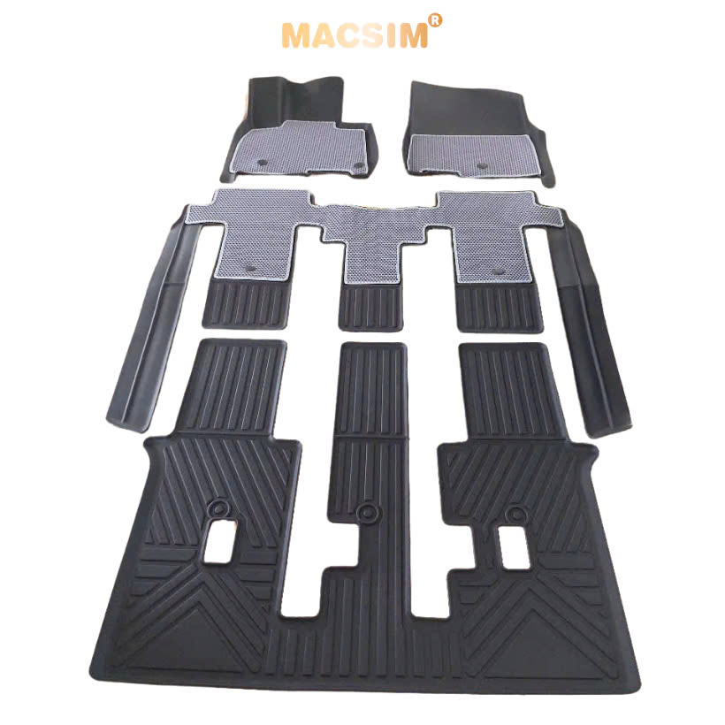 Thảm ô tô sd3 2 lớp dạng lưới lục giác Kia Carnival 2022+ 8C (màu ghi) - bề mặt cao su siêu sạch - Macsim Giá 5,200,000 Đồng*Miễn phí vận chuyển