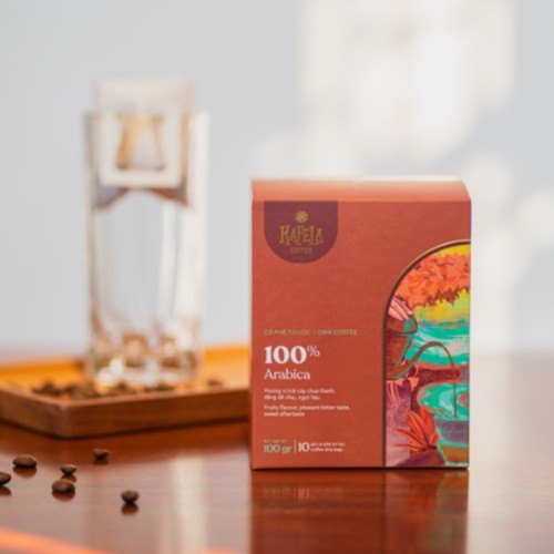 Cà phê phin giấy túi lọc Kafela Drip Coffee 100% Arabica
