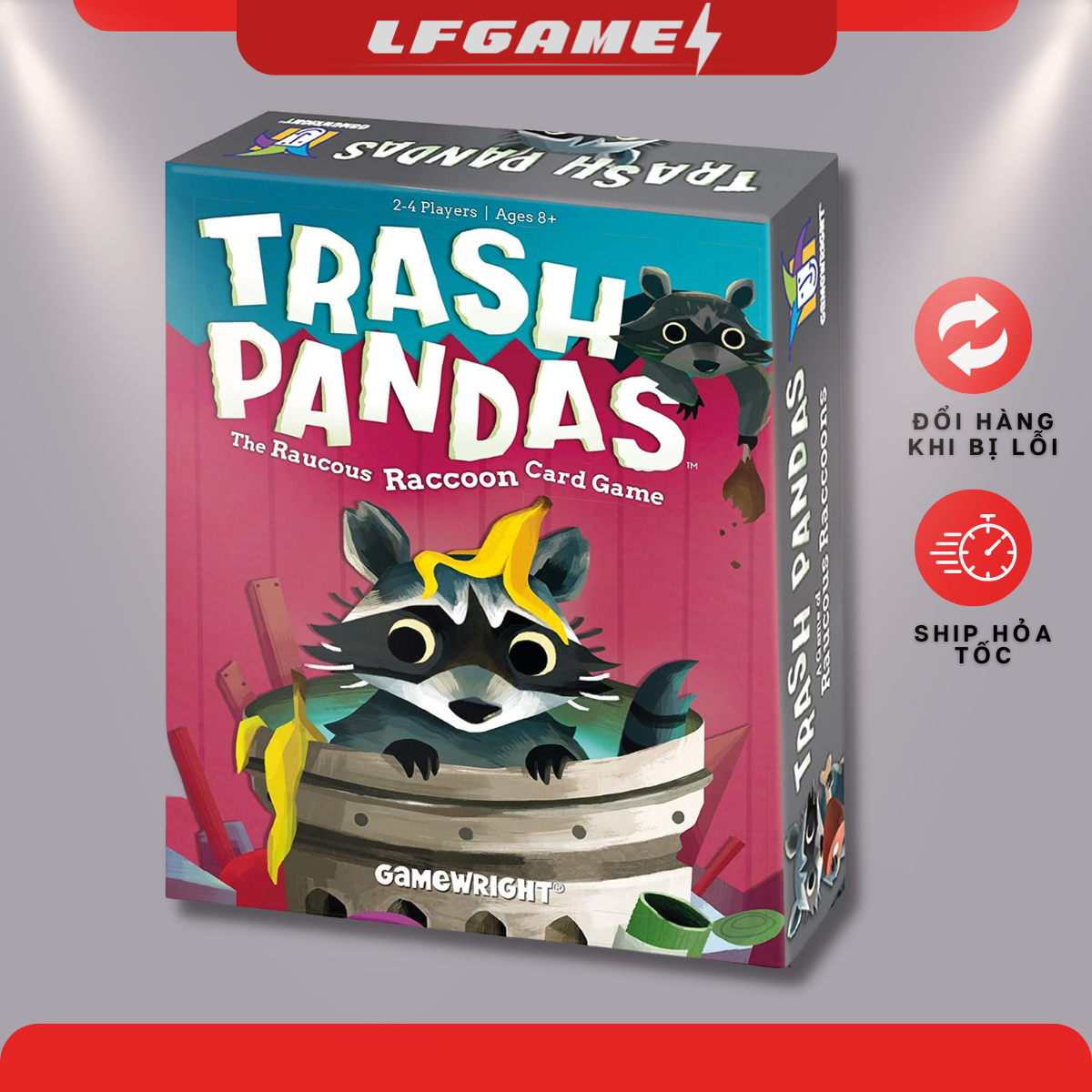 Đồ chơi Thẻ bài Trash Pandas Boardgame thùng rác gấu trúc thú vị vui nhộn