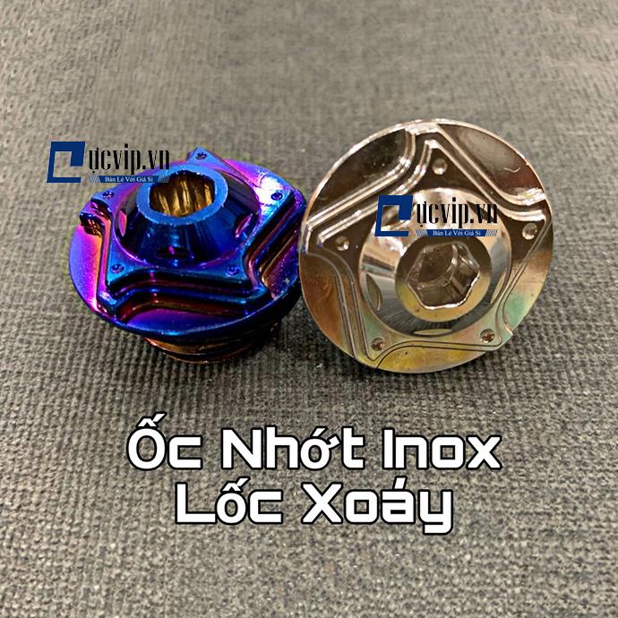 [HCM]Ốc Nắp Nhớt Kiểu Dáng Lốc Xoáy Titan Vàng Inox MS1753