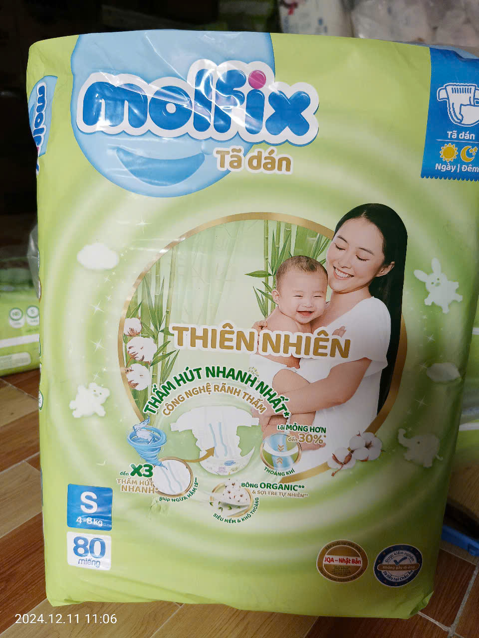 tả dán Molfix size S 80 miếng