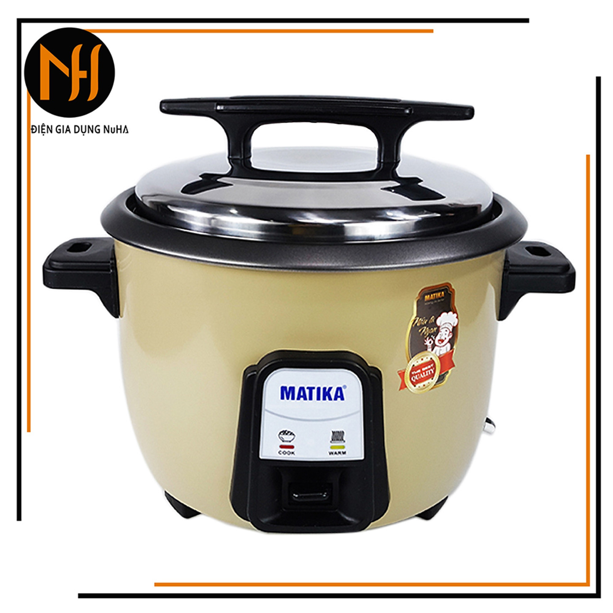 Nồi cơm điện 3.6l nắp rời chống dính matika mtk-dr36 dung tích lớn dành cho nhà hàng căng tin quán ăn nhà xưởng công nghiệp-hàng chính hãng