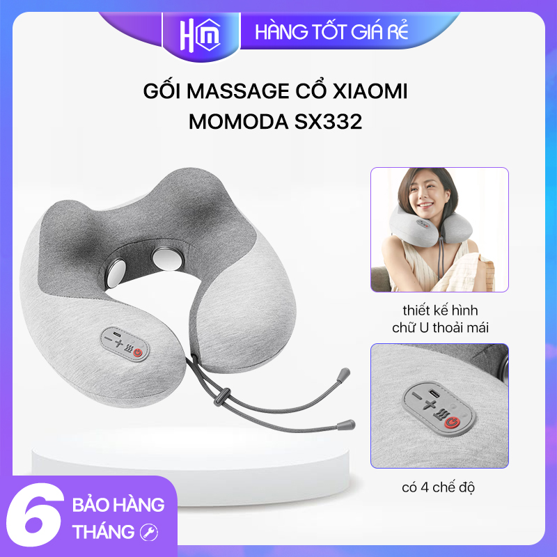 Gối massage cổ xiaomi momoda sx332 - gối kê cổ momoda sx332